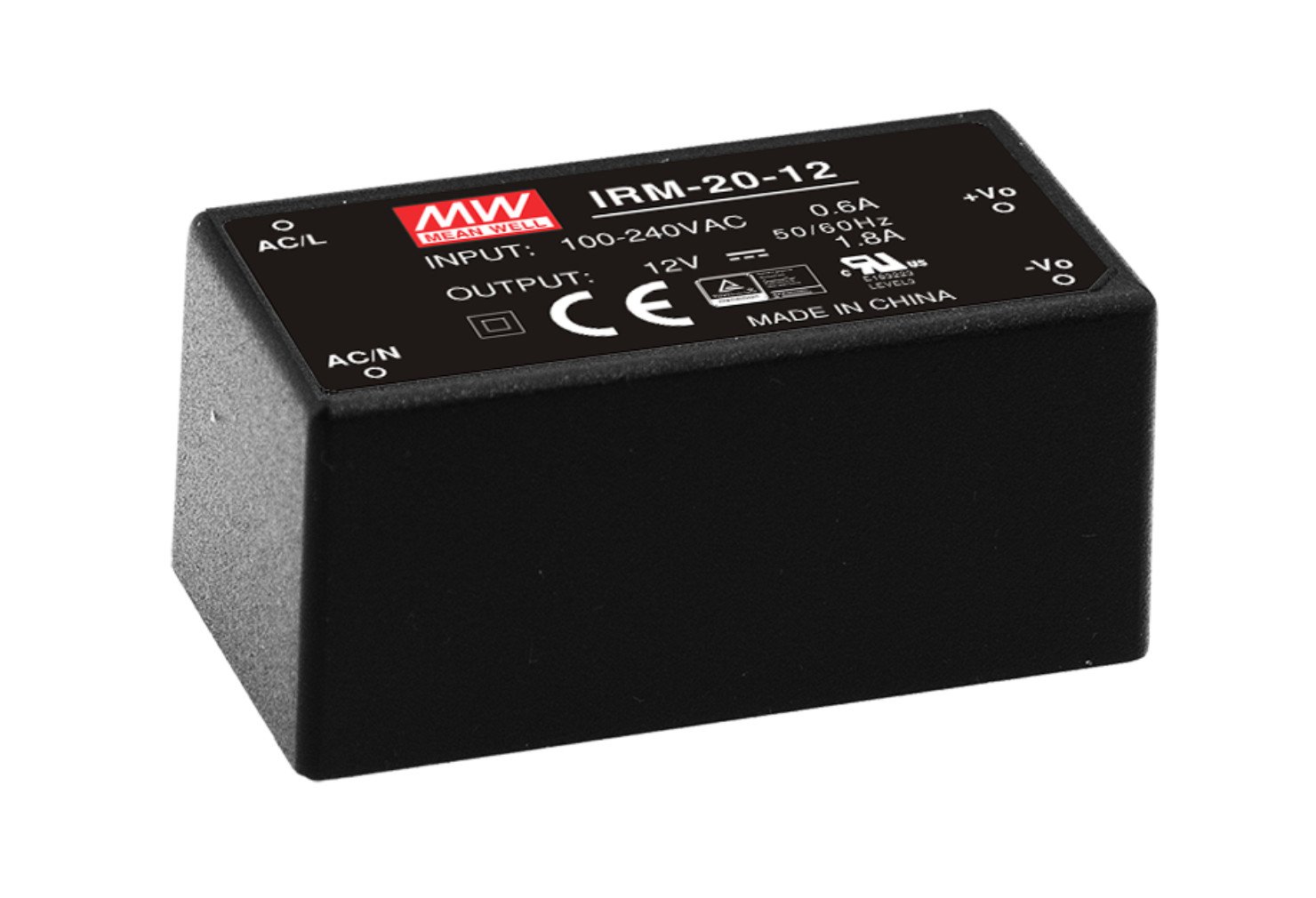 MEAN WELL original IRM-20-12 12V 1.8A meanwell IRM-20 12V 21.6W Single ...