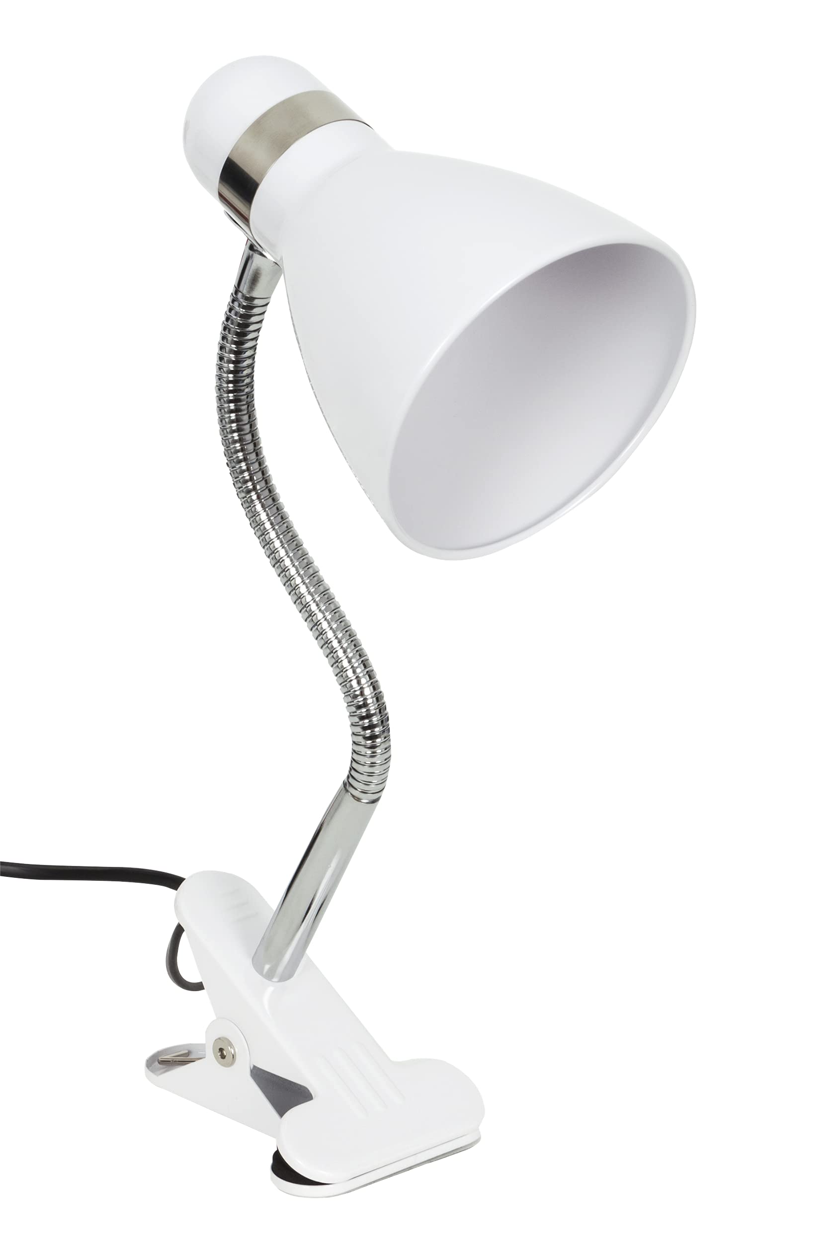 BEL AIR HOME - Flexo SICION Clamp Desk Lamp - Adjustable, Easy Install, Durable Metal - White, Metal