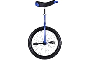 Kobe Toy | 24" Unicycle with Strong Steel Frame & Adjustable Seat, for Cycling, Outdoor, Sports & Exercise, Blue