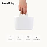 BLUE GINKGO Stackable Organizer Caddy White Square 4 Compartments 16.5cm view 5