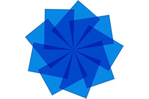 Lystaii 9pcs Gel Light Filter Color Correction Colored Overlays Transparent Color Film Lighting Gel Filter Plastic Sheets Correction 11.7 by 8.3 Inches for Film Video, Photo, Stage (Dark Blue)