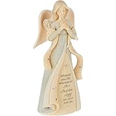 Enesco Foundations Guardian Angel Watch Over You Figurine, 4.72 Inch, Multicolor