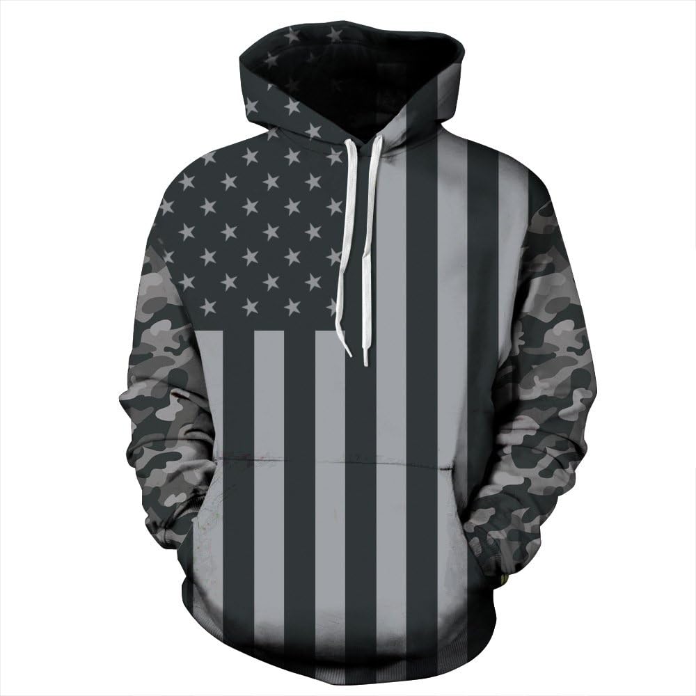 PIZOFF Unisex Long Sleeve 3D Funny Print Hoodies: Clothing