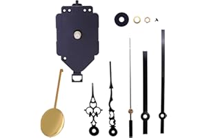 Pendulum Clock Movement Mechanism Quartz Kits Replacement Long-Shaft Repair Accessories Include Hands Wall Clock Replacement