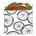 Lunchskins Reusable Sandwhich Food, Storage bag, Navy Bike