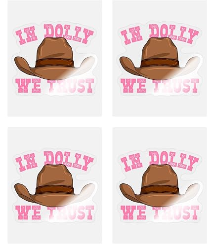 In Dolly We Trust Vinyl Sticker Decal