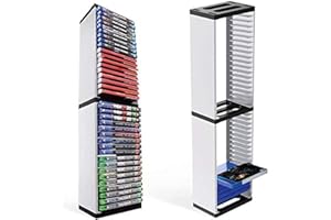 DAHAKII 36 Game Discs Storage Holder Stand for PS5 Game Storage Compatible with PS5/PS4/Xbox/Nintendo Switch