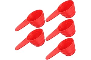 BESPORTBLE 5 Pcs Plastic Measuring Spoons with Long Handle 1/4 Cup Scoop for Loose Ingredients and Liquid