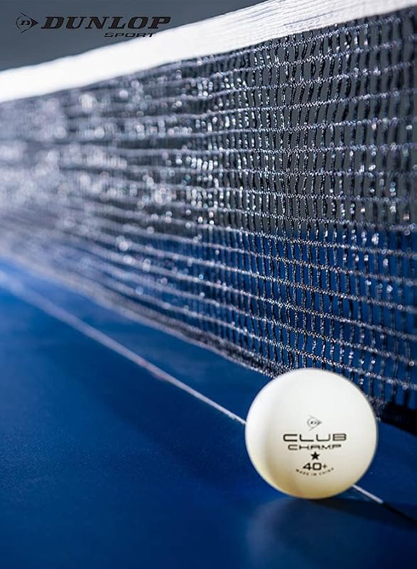 Dunlop Club Champ 6 - Bola de Ténis de Mesa Unissexo para Adultos, Cor Branca, Tamanho Único