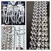 B&S FEEL 60 Feet Clear Faux Crystal Beads Chain Garland, Tree Garlands, Christmas Decoration
