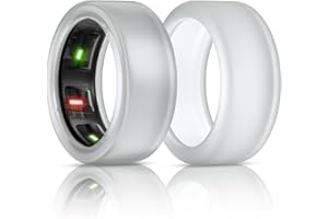 BandSmith Silicone Ring Protector, Elastic Case for Oura Ring Gen 4/3 during Workouts - Patent Protected (Transparent, M for 11/12/13)
