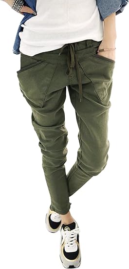 Amazon エムズダイス スキニー チノパン カーゴ パンツ ボトムス ストレッチ シンプル タイト スリム ズボン レディース ロング パンツ 通販