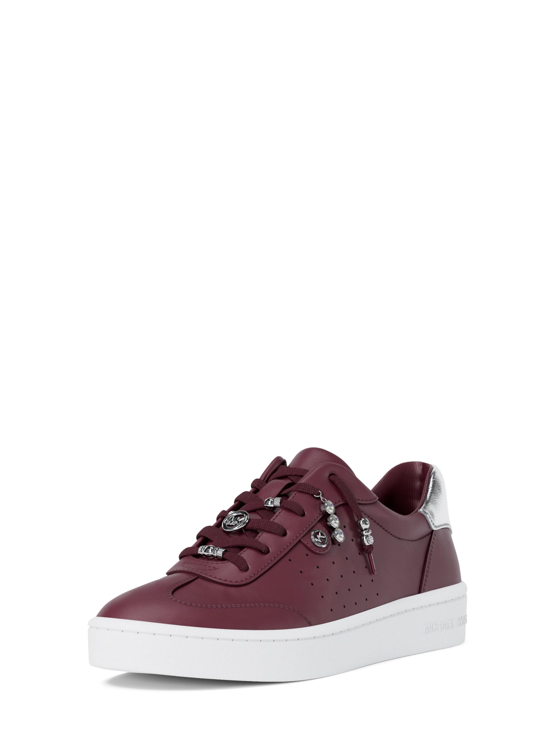 Michael Kors Women’s Scotty Lace Up Sneaker, Oxblood, 10