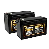 NERMAK 2 Pack 12V 10Ah Lithium Ion LiFePO4 Deep