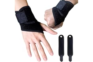 Carpal Tunnel Wrist Brace (2 Pack) - wrist support - Adjustable Wrist Brace for Carpal Tunnel & Tendonitis - for Sports Prote