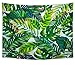 Heopapin Tapestry Palm Tapestry Wall Hanging Palm Tree Leaves Wall Tapestry Watercolor Leaf Print Tapestry Green Tropical Leaves Wall Hanging Banana Leaves Tapestry for Living Room Bedroom Dorm Deco