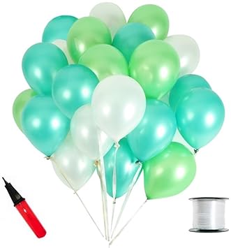 【クリックで詳細表示】JINSELF 【あんしん極厚風船】 100個セット キラキラ光沢 誕生日 結婚式 飾り 装飾 空気入れ