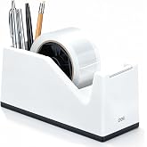 Deli Heavy Duty 2-Inch Tape Dispenser, Dual Roll, Non-Slip Base, 1 Pack