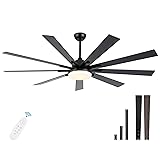 POCHFAN 72 Inch Ceiling Fans with Lights,Large