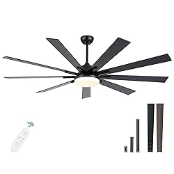 POCHFAN 72 Inch Ceiling Fans with Lights,Large