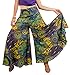 Tropic Bliss Women's Wide-Leg Cotton Palazzo Pants Multicolored