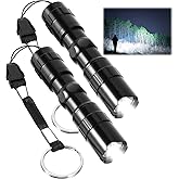 BRILLIRARE 2 Pack LED Flashlights, Tactical Flashlight Mini with High Lumen, Camping Handheld Pen Light, Powerful Super Bright Versatile Flash Light for Outdoor, Home, Cycling, Hiking, Emergency
