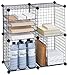 Safco Products Wire Cubes Organizer, 5279BL, Black, Easy-to-Assemble, Welding Open Wire Construction