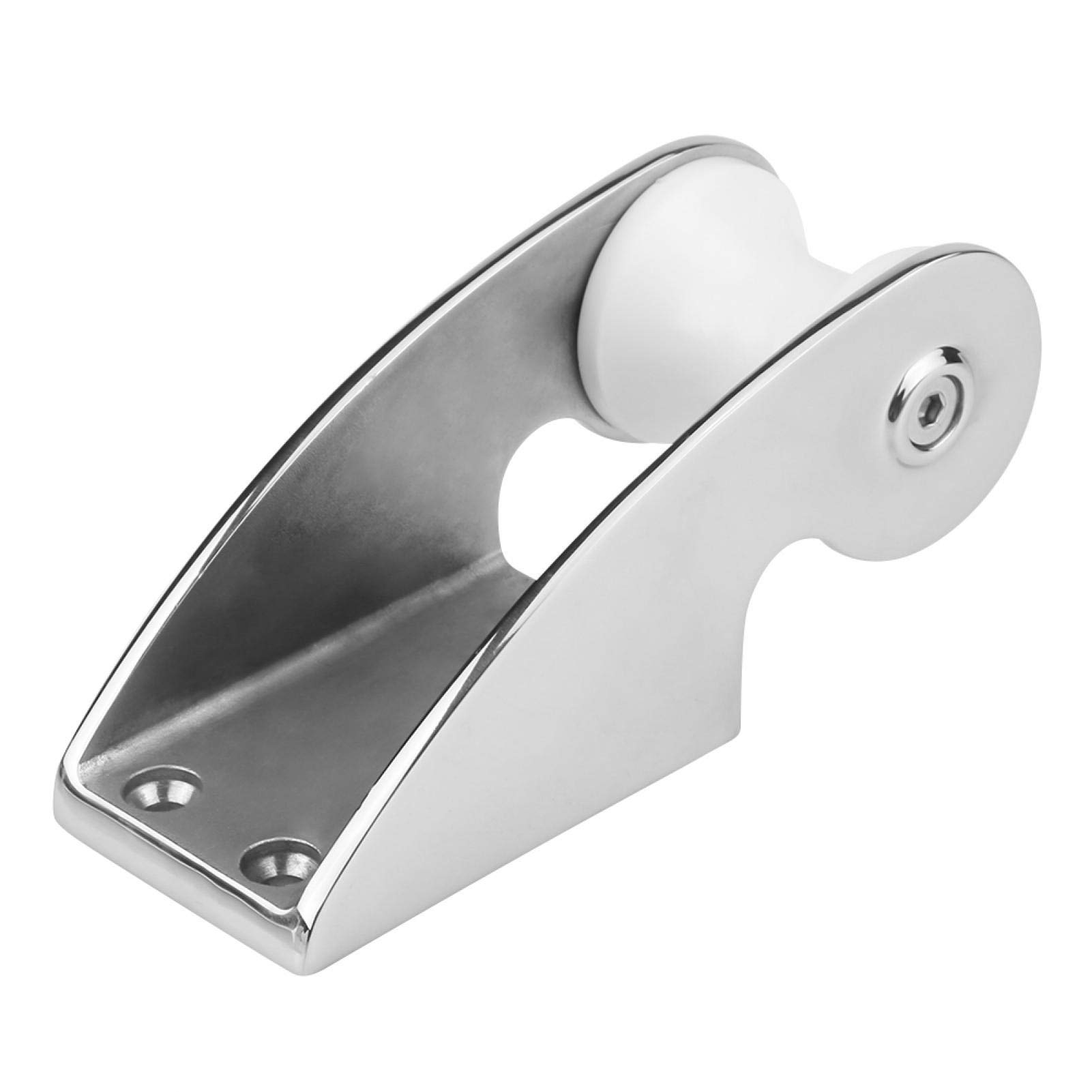 EBTOOLS 316 Stainless Steel Bow Roller Bracket Rubber Roller Replacement for Fixed