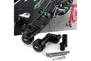 SUPER VICI Motorcycle Frame Sliders Fit For Ninja500 ABS SE KRT 2024 2025 | Ninja400 2018-2024 + | Ninja 400 500 Protect Ninja500 Crash Protect 2024 ninja 500 Accessories 2025 Ninja 500 Accessories BK