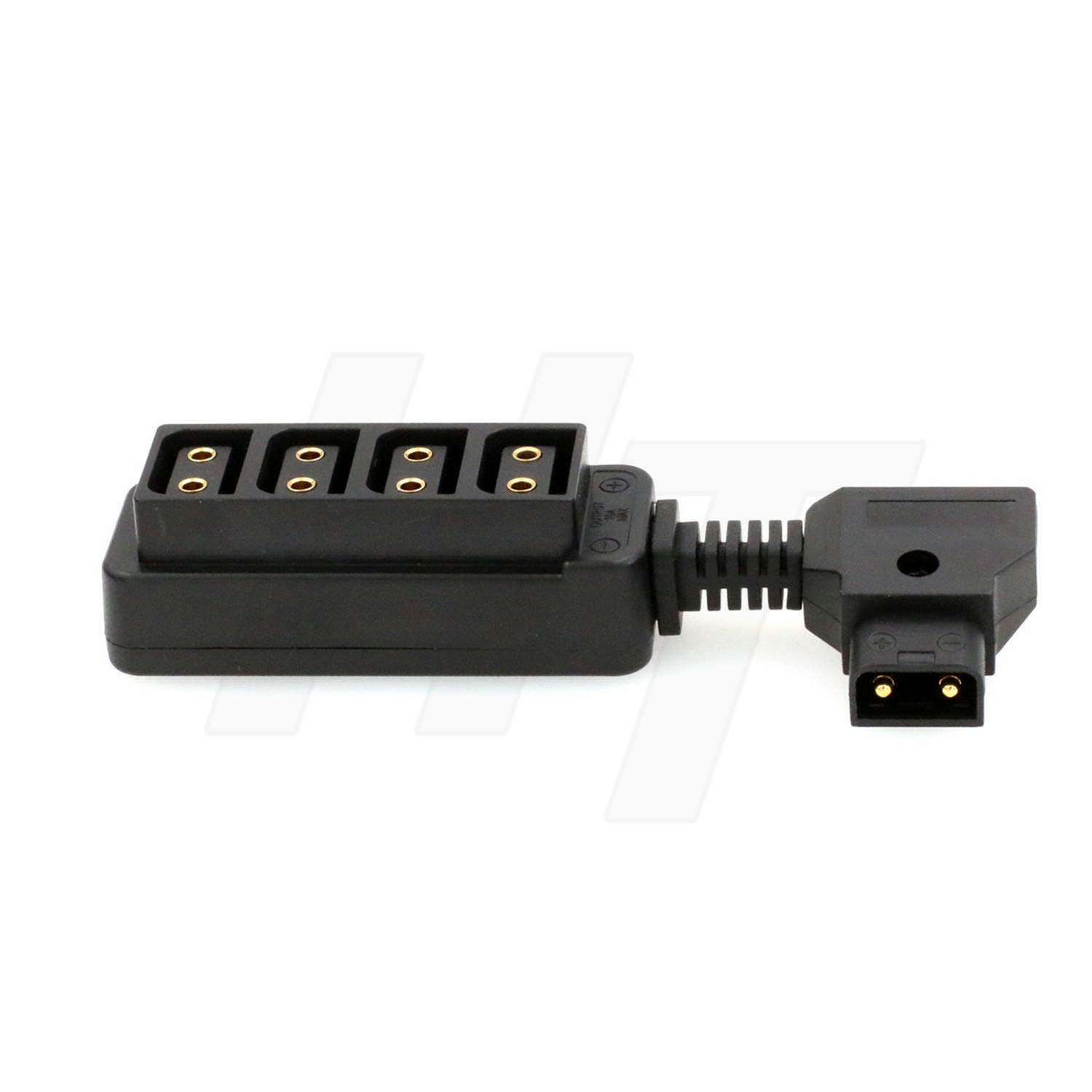 HangTon Short D-Tap P-tap Power Splitter Male to Female Adapter 1 to 4 for V-Mount Gold Mount Battery