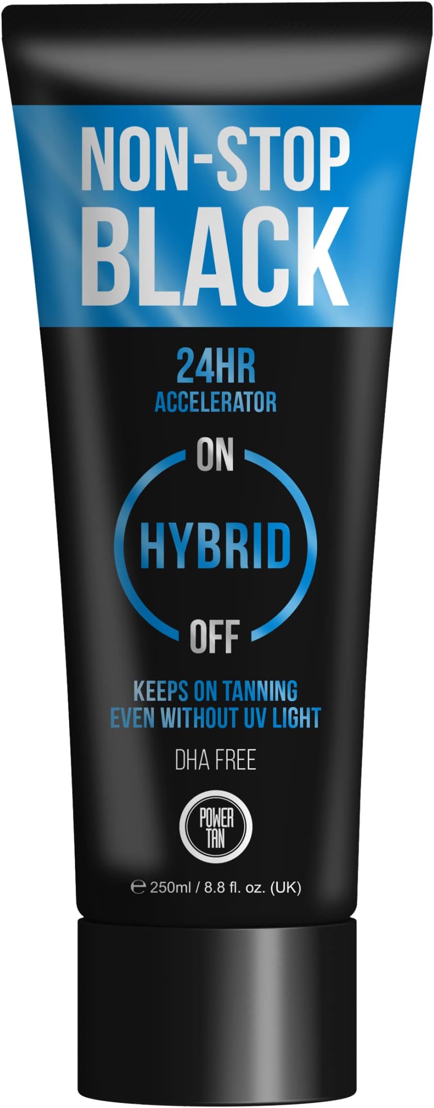 Power Tan Non-Stop Black Tanning Accelerator DHA Free UV Sunbed Cream Algotan-P