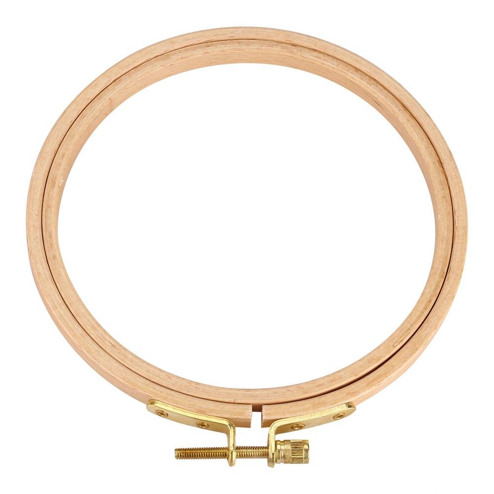 Embroidery Hoops Bamboo Circle Cross Stitch Hoop Round Adjustable Embroidery Frame Circle for DIY(12.5cm)
