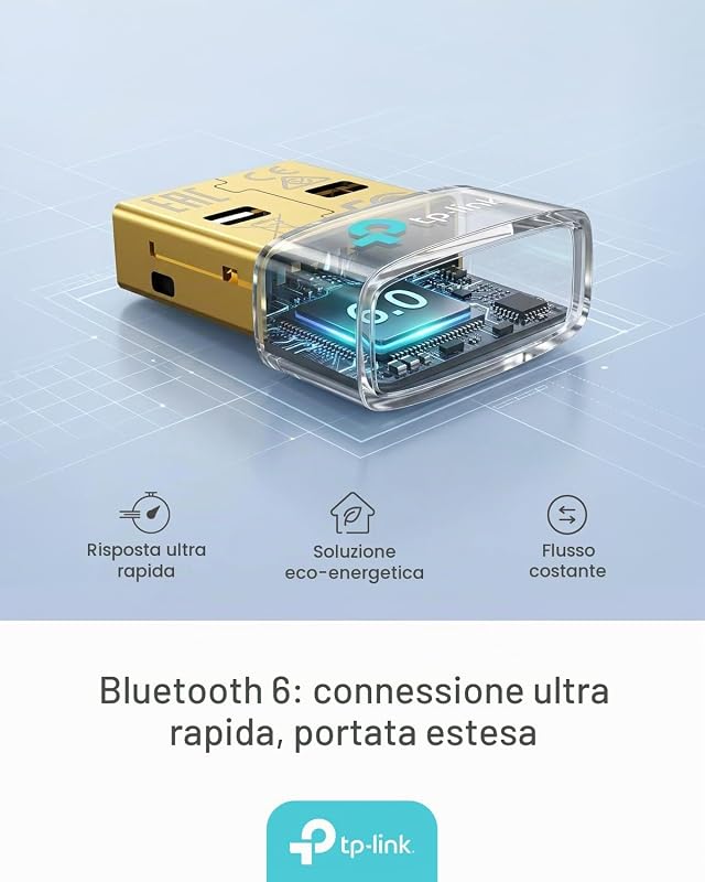 UB600 Chiavetta Bluetooth per PC Adattatore USB 6.0 Nano Wireless