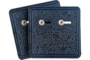 GENERIC Wrestler Belt Wall Mount Real Leather WW TNA ECW Replica Hanger Matching Color (Black Twin Pack)