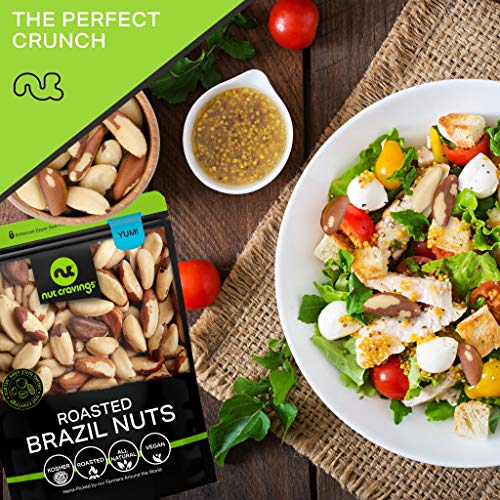 Premium Roasted unsalted Brazil Nuts (16oz 1 LB) Kosher Natural