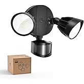 Philips 44W 4200 lm LED Security Light Outdoor w/PIR Motion Sensor, 5000K Daylight Flood Light, Waterproof, Dusk to Dawn, 2 H