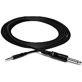 Hosa 3.5 Millimeters TRS to 1/4 Inches TS Mono Interconnect Cable - 5 Feet