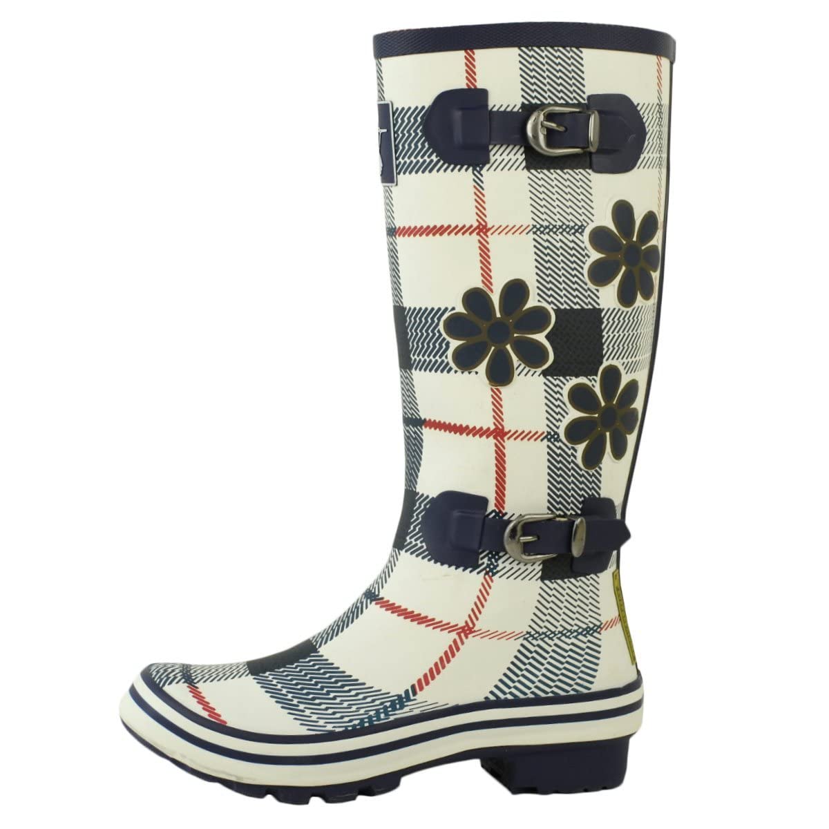 Evercreatures Botas de Lluvia para Mujer Botas Impermeables hasta la Rodilla Zapatos de jardín Botas Impermeables hasta la Rodilla con Hebilla Ajustable, Saint George Tall, Talla EE. UU. 7 (UK5/EU38)