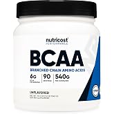 Nutricost BCAA Powder 2:1:1 (90 Servings, No Flavor Added) - Branched Chain Amino Acids