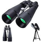 30-260X80 High Power Binoculars for Adults, Outdoor Long Range Binoculars for Birdwatching Hunting Stargazing Travel with Tripod Adapter and Carrying Case (Black, 30-260X80)