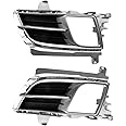 1 Pair Fog Light Cover Front Bumper Grille Fog Lights Box Frame Fog Lamp Shell ，Compatible for Mazda 6 Atenza 2008-2012