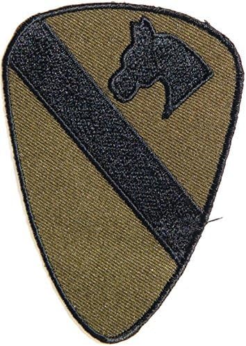 2.5"x 3.5" Cavaly Cavary Calvary Division US Army Military Logo Shield Jacket Uniform Embroidered Sew Iron on Patch