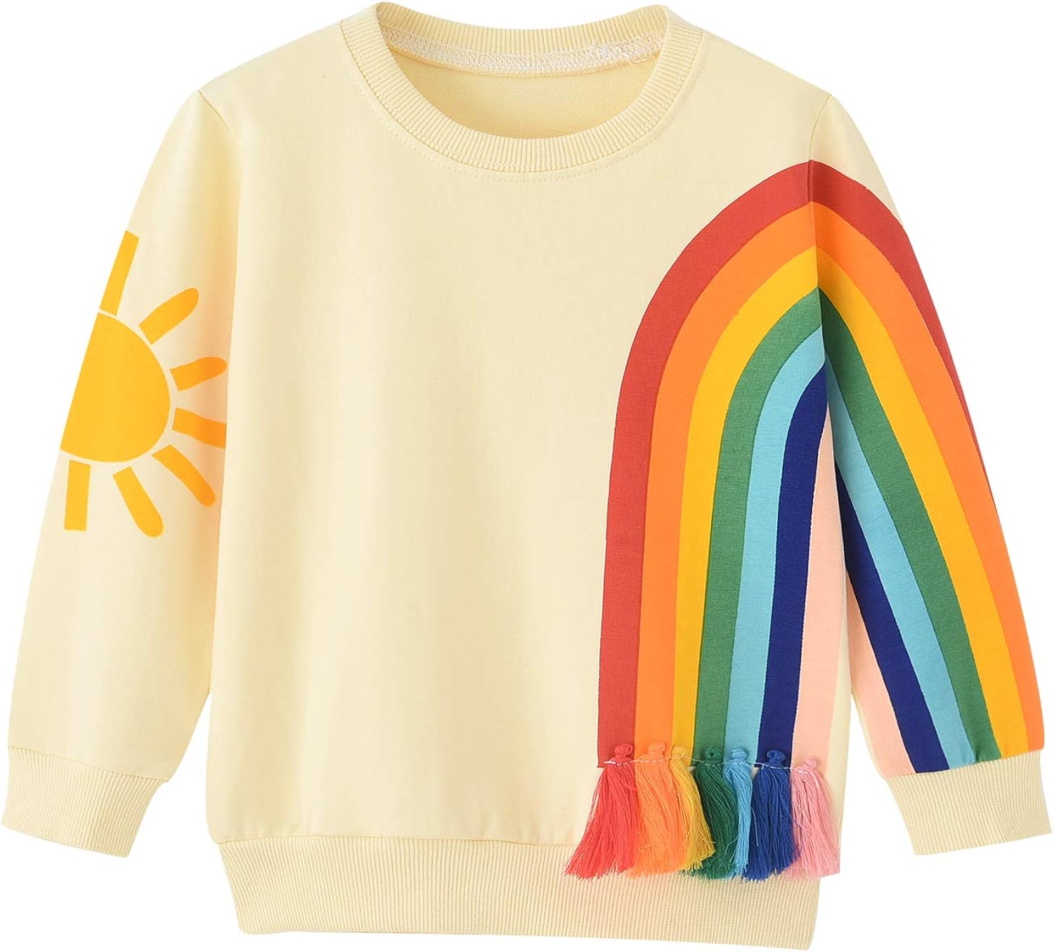 Baby Girl Rainbow Sweater for Girls Sweatshirt 18 Months - 6 Years: Clothing
