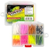 Trout Magnet 82pc Neon Kit | 70 Trout Magnet bodies and 12 jig heads for trout
