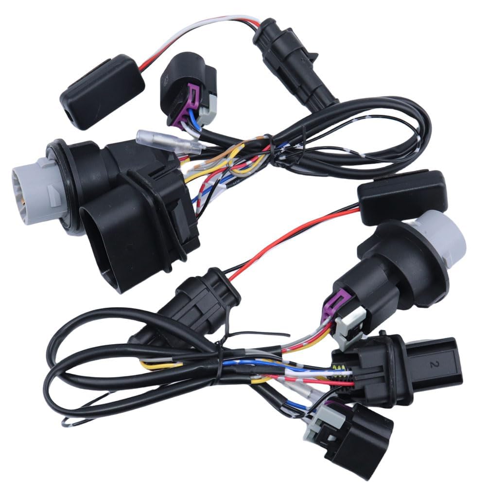 Photo 1 of Daydmaly 2PCS Projector Headlights Conversion Adapter Wire Harness Fit for Ram 1500 2500 3500 2013-2018, Headlights Conversion Wiring Adapter Replace for 810003