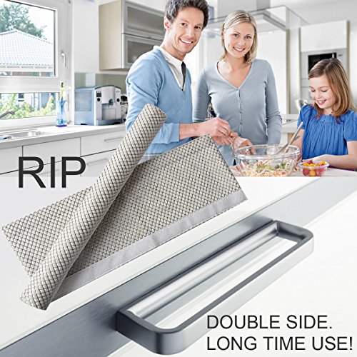 Ougar8 Refrigerator Door Handle Covers Handmade Decor Protector for Ovens, Dishwashers.Keep Your Kitchen Appliance Clean From Smudges, Food Stains (Rhombus Light Gray)