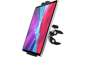 woleyi Bike Tablet Mount, Motorcycle Bicycle Tablet Holder, Cycling Handlebar Tablet Clamp with 360 Rotation for iPad Pro/Air/Mini, iPhone, Samsung Galaxy Tabs, More 4.7-13" Cellphones and Tablets
