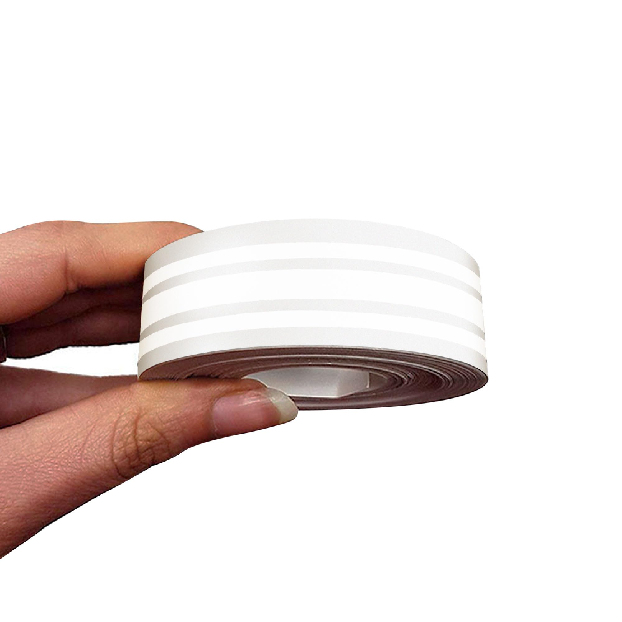 4R Quattroerre.it 10522 Trim Stripes Triple Adhesive Strips for Cars, White, 16 mm x 10 mt