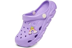 Nedaan Toddler Kids Clogs for Boys Girls Comfortable Slip on Sandals Beach Pool Slipper