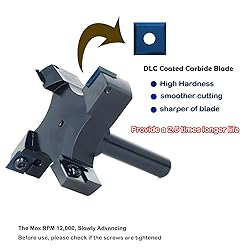 Slab Flattening Router Bit - Exra Large 3" Cutting